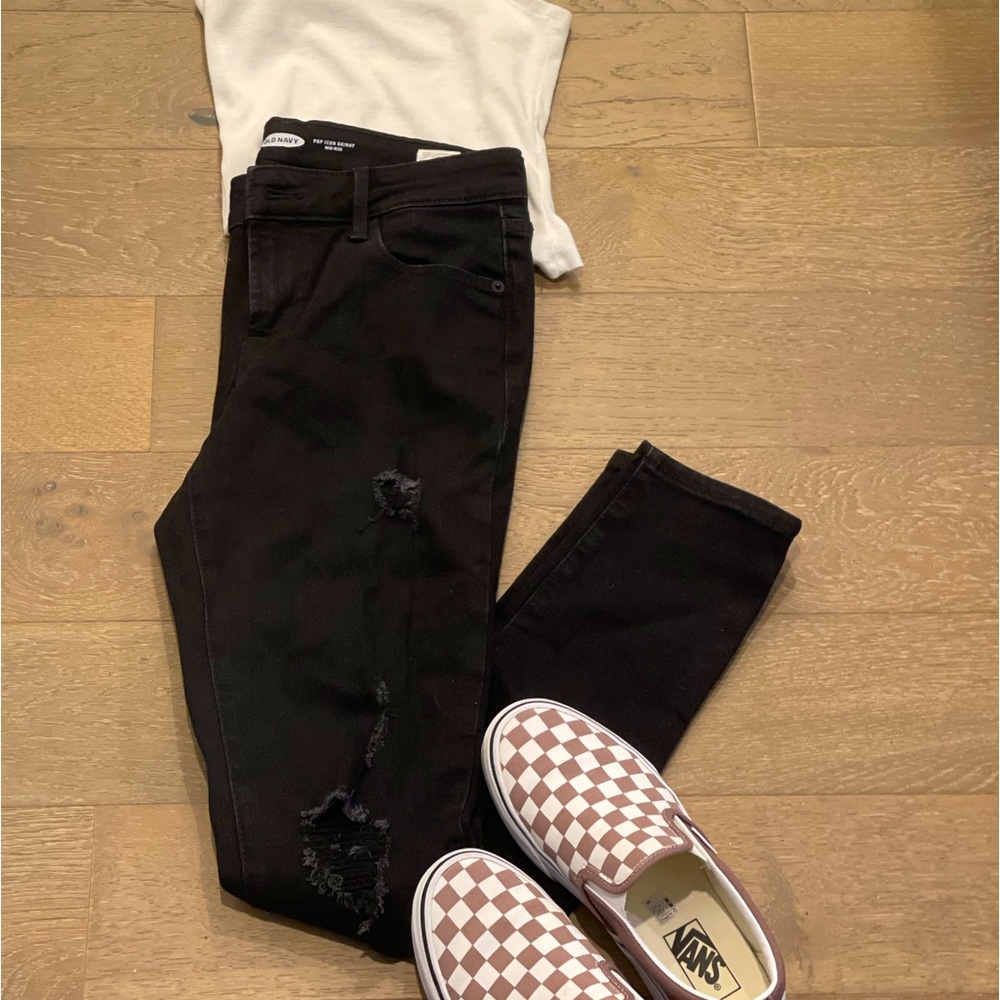 Black distressed jeans (shoes and top NOT included)